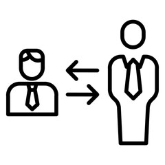 Outline Ceo Meeting icon