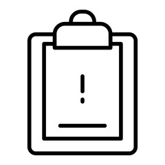 Outline Info Clipboard icon
