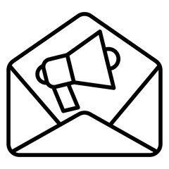 Outline Mail Marketing icon