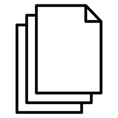 Outline Document page icon