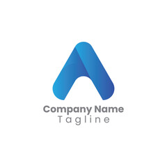 letter A logo. company logo abstract