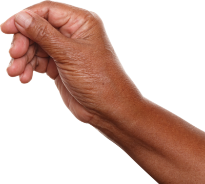 Woman holding something