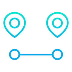 Outline gradient Direction icon