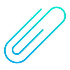 Outline gradient Paper Clip icon