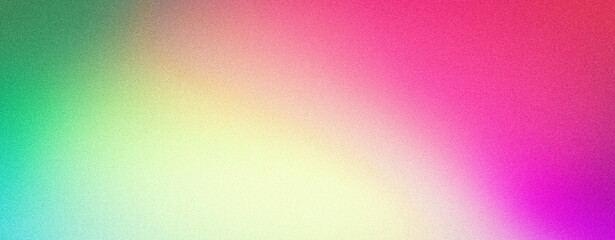 Pink yellow magenta green grainy gradient background noise texture abstract retro grunge banner header design
