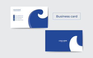 Creative and professional business card design, Clean visiting card, Contact card and name card design template.