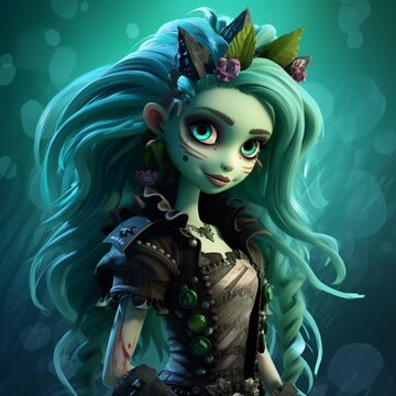 Scary monster terrible willem deviant illustration image AI generated art