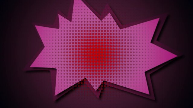 Retro purple star in 80s style, motion abstract cartoon, promo and holidays style background