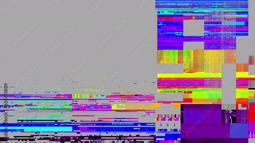 Aufkleber Abstract fast flickering texture with artifacts codec. 4k Looping footage.