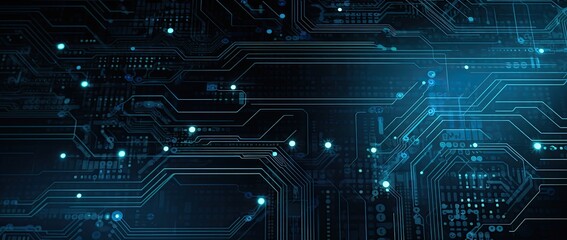 futuristic digital electric tech circuit board pattern background