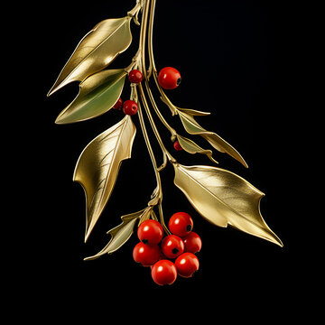 Christmas mistletoe background
