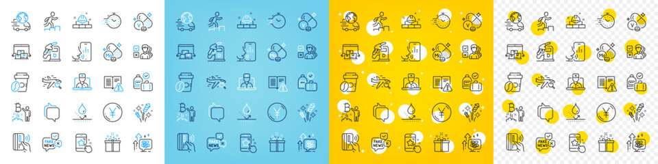 Vector icons set of Diesel station, Online storage and Search flight line icons pack for web with Delivery service, Construction bricks, Voicemail outline icon. Telemedicine, Star rating. Vector