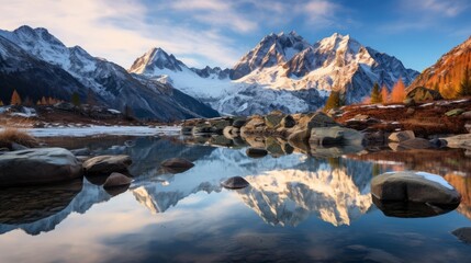 lake in the mountains