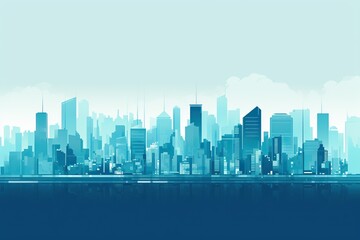 Fototapeta na wymiar urban city landscape skyline space silhouette illustration background