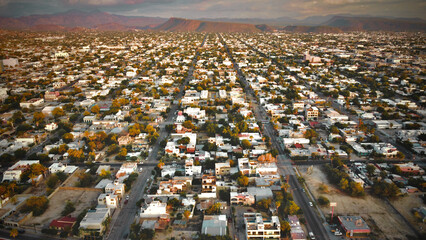 Aerial perspective view of the city of San Jose del Cabo, Mexico