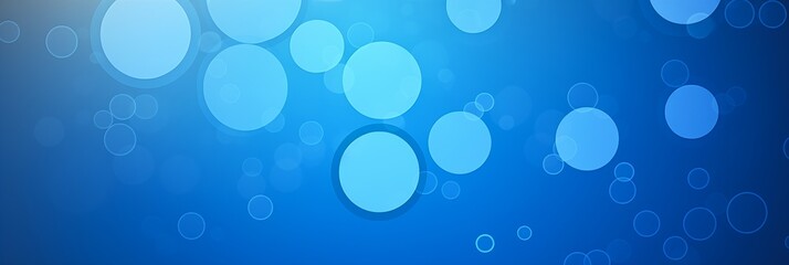 closeup blue background circles blurry huge bubbles bar full volumetric light empty flares auburn rounded - obrazy, fototapety, plakaty