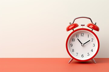 a minimal 3d analog alarm clock timer background