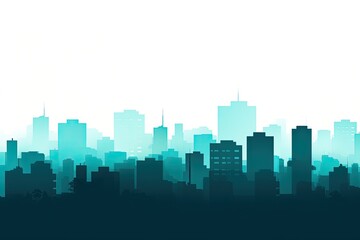 urban city landscape skyline space silhouette illustration background