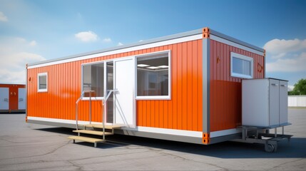Construction Site Office Trailer: A Mobile Workspace for Project Management