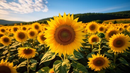 Obraz premium field of sunflowers