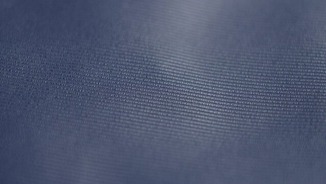 High quality natural processed leather with ribbed texture close up. Rotation