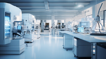 A state-of-the-art materials science laboratory, researching innovative materials for industry