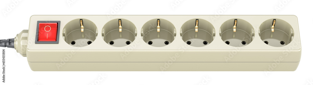 Aufkleber surge protector or spike suppressor. 3d rendering isolated on transparent background