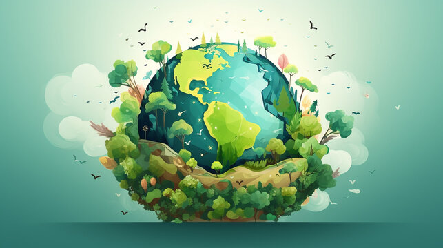 Earth Day. International Mother Earth Day. Environmental problems and environmental protection, copy space,