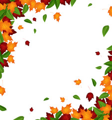 Falling leaves background.Falling leaves.Autumn leaves