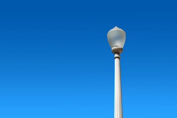 A vintage street lamp commonly founded in the Los Angeles area