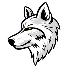 wolf mascot vector logo