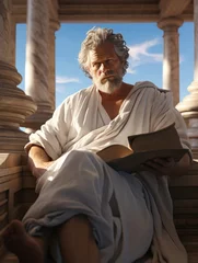 Gardinen Socrates, ancient Greek philosopher, teacher thinker, ancient Greece, teachers writer , Athens antique © Ruslan Batiuk