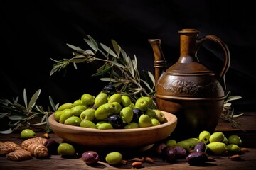 Olive oliya, healthy eating product, healthy lifestyle, extra grade olive for various salad dressings, olives, olive leaves tree, proper nutrition Vitamins and minerals