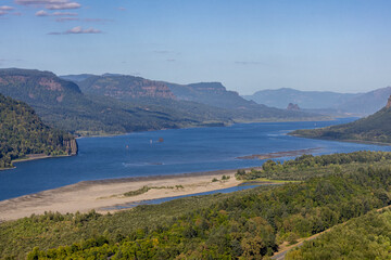 2023 09 19 Rooster Rock State Park from Crown Point