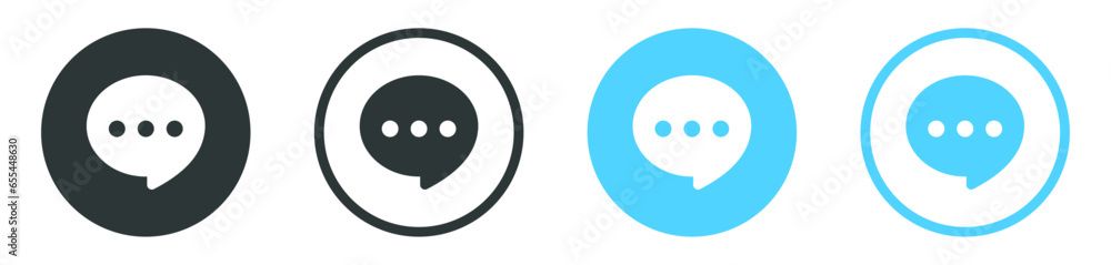 Aufkleber comment icon speech bubble symbol chat message icons - talk message bubble chat icon. web contact us