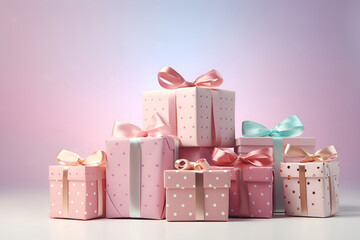 Obraz premium bright holiday gifts