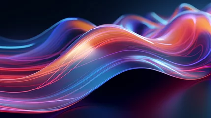 Fototapete Rund abstract wave © Linus