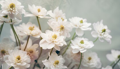 Obraz premium white flowers in the garden