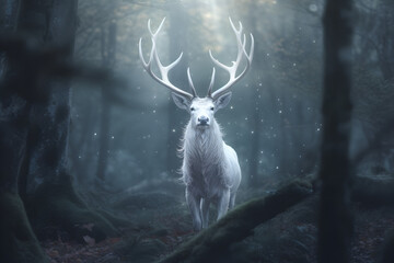 Mythical white stag