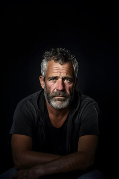 hombres tristes y deprimidos