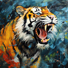 絶滅危惧種　トラ｜tiger Endangered species Generative AI