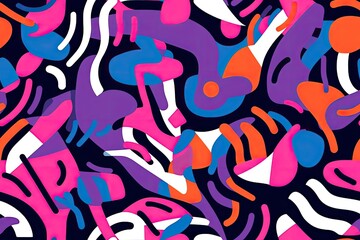 Obraz premium Harmonious abstract color palette for your design