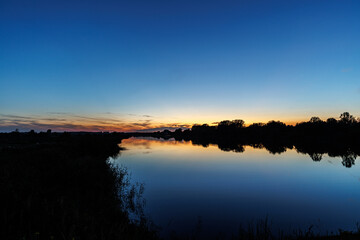 Fototapeta premium Schulensmeer during the blue hour