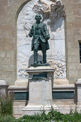 Naklejka premium Panorama of old town of city of Lausanne, Switzerland