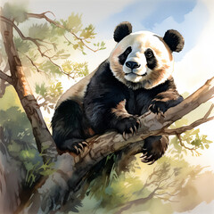 絶滅危惧種　ジャイアントパンダ｜giant panda endangered species Generative AI