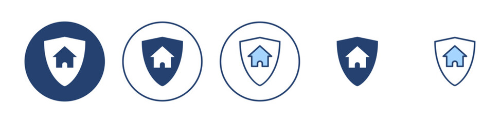 Fototapeta premium house insurance icon vector. house protection sign and symbol