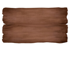 Dark wooden watercolor hand drawn
