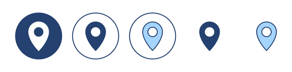Pin icon vector. Location sign and symbol. destination icon. map pin