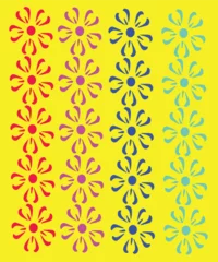 Fototapete seamless pattern with flowers © Aziz