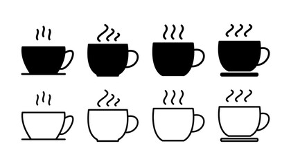 Obraz premium Cup coffee icon vector. coffee cup icon. mug